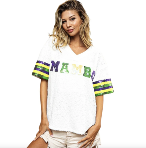 Sequin mardi gras tee from mardi gras apparel